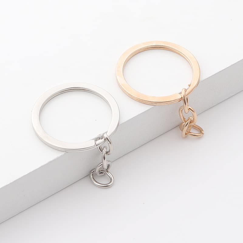 30 keychain 4-section chain keychain keychain environmentally friendly plus chain handmade DIY accessories golden connection ring