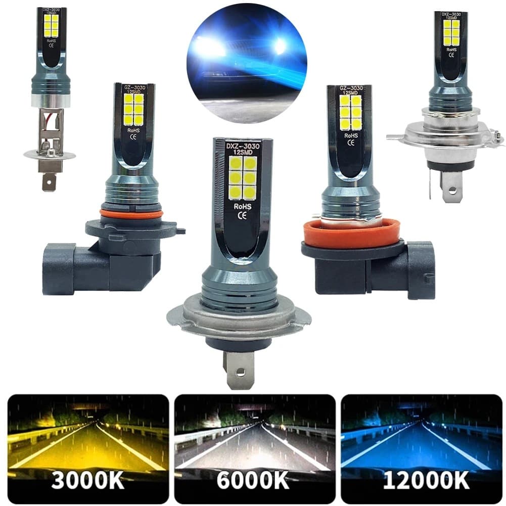 Best Selling LED Car Lights H4 H7 3030 12smd Fog Lights H8 H11 9006 CSP Anti-Fog Light H1 Headlight Light For Motorcycle Equipme