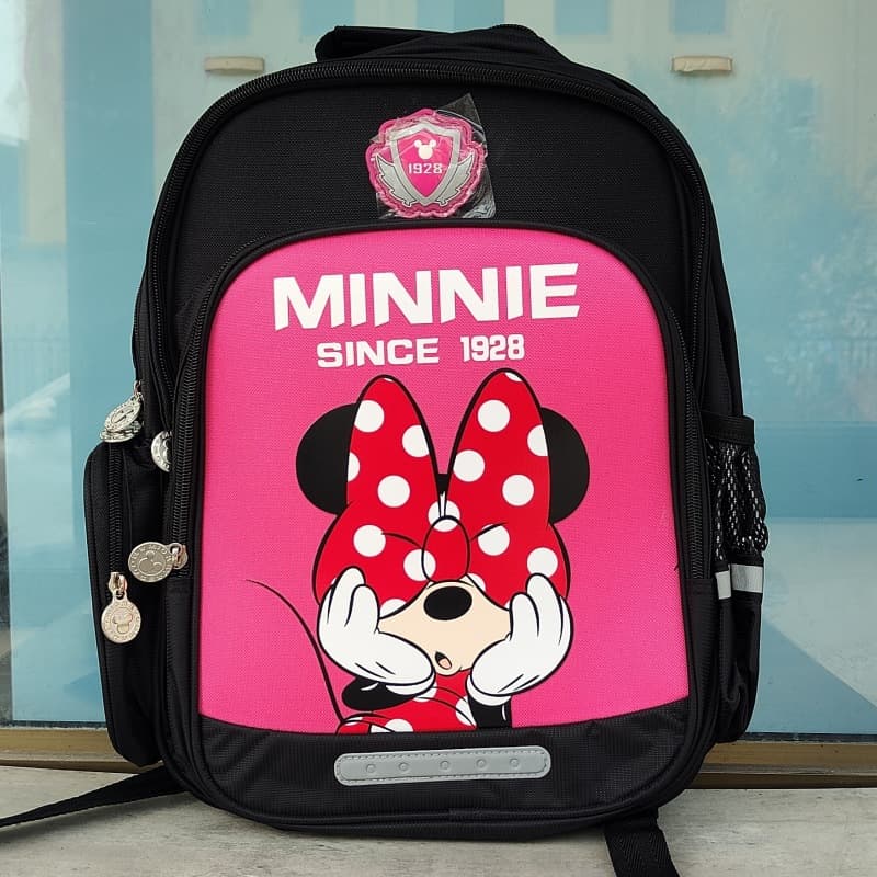 Disney Mickey Mouse Backpack Primary School Students Boys Girls Grades 1-3 Backpack 5-6-9 Years Old Weight-Reducing Kids Backpack