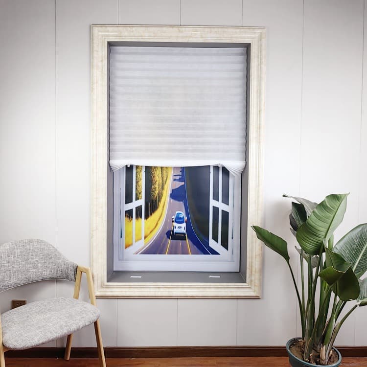 GRILA pleated blinds, self-adhesive, cut-to-size, easy-to-use curtains, best-selling disposable cross-border e-commerce item.