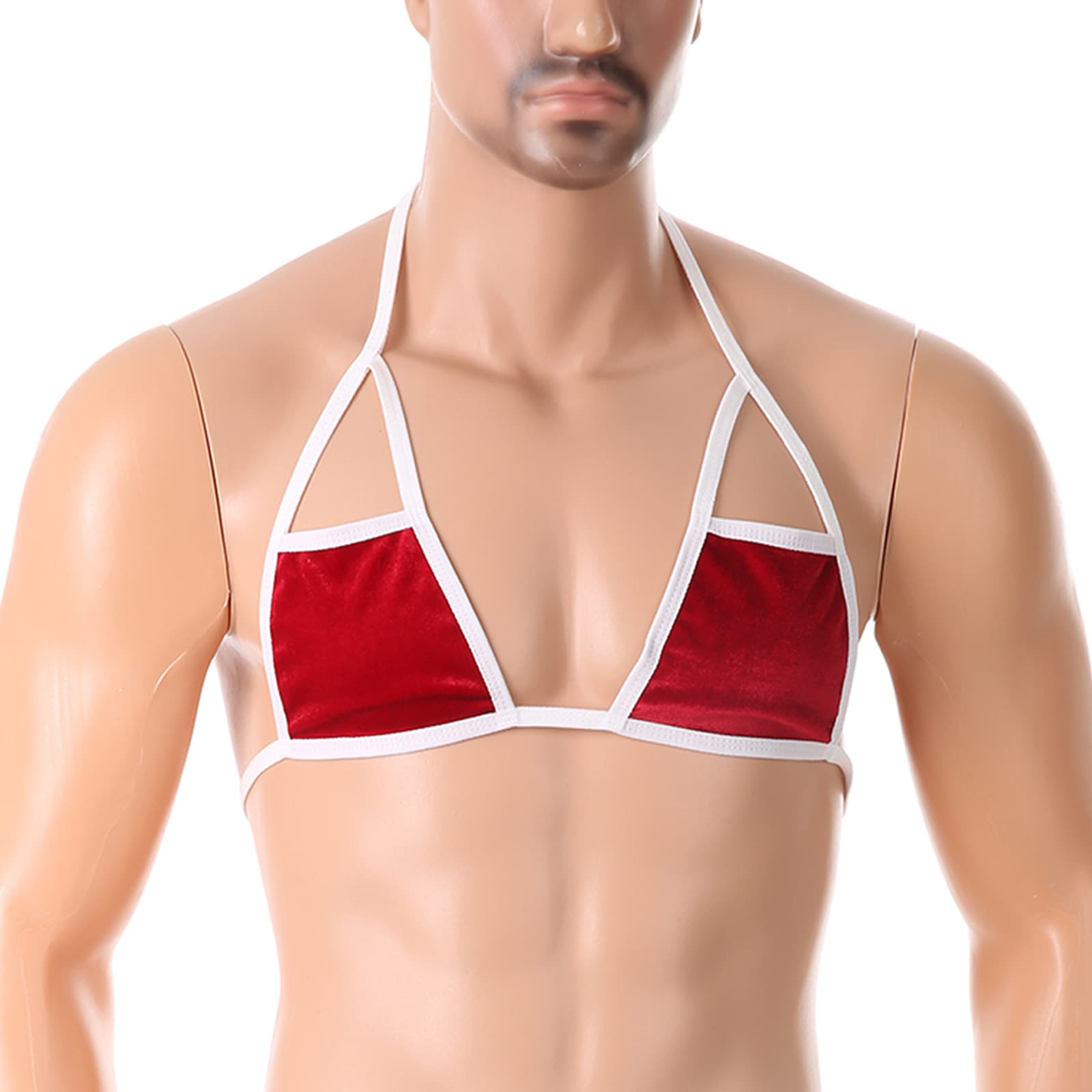 Men's Christmas Lingerie Sexy Adjustable Strap Bra