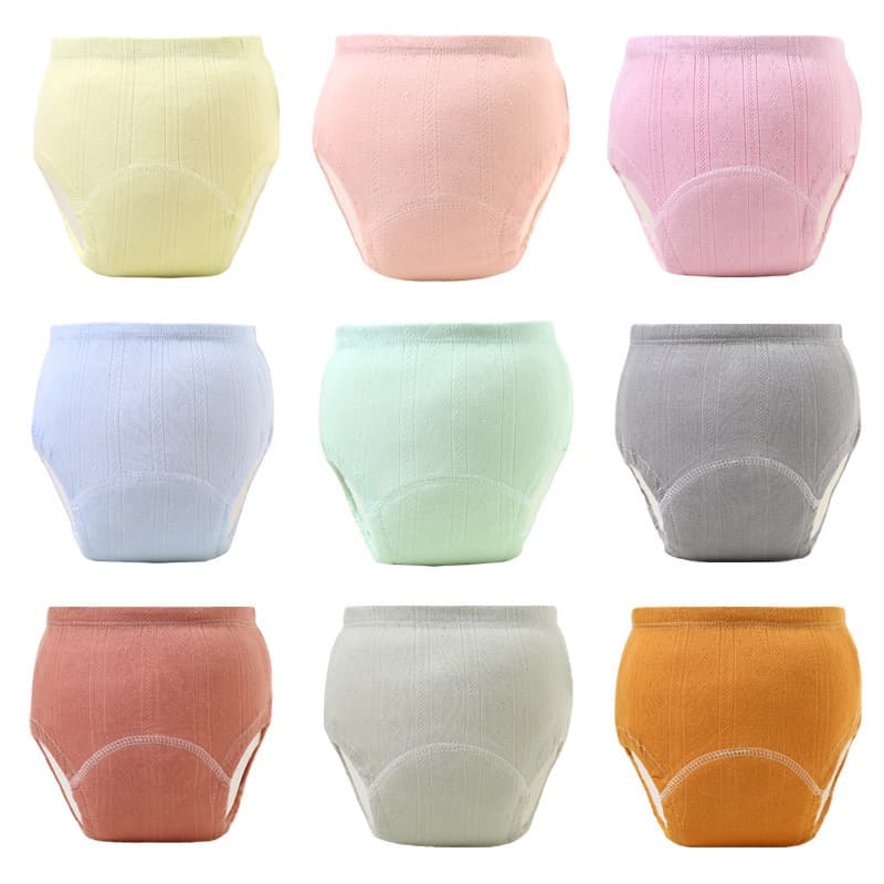 Baby training pants, toilet training underwear, summer unisex baby diaper pants, pure cotton, washable, disposable diapers.