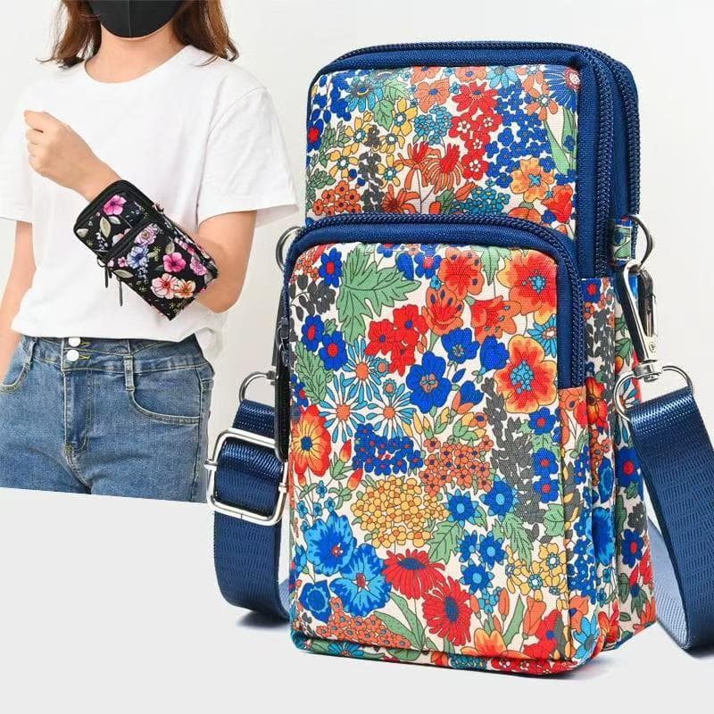 New Mobile Phone Bag for Women, Mini Small Bag, Shoulder Crossbody Bag, Wrist Coin Purse, Casual Sports Dance Forearm Bag