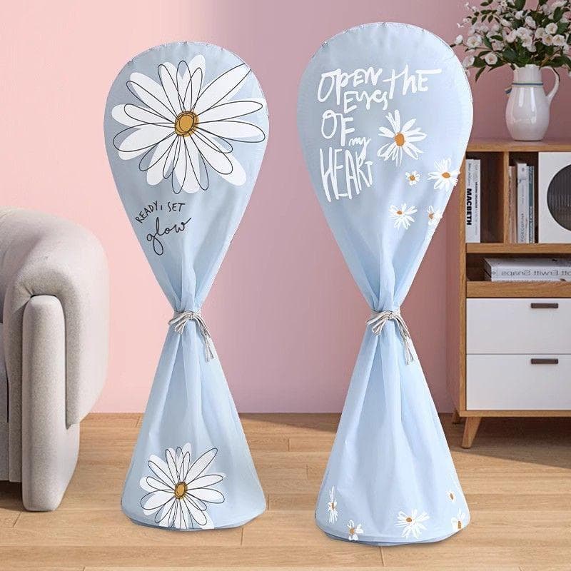 Universal Floor Fan Dust Cover, All-Encompassing Protective Cover for Household Electric Floor Fans