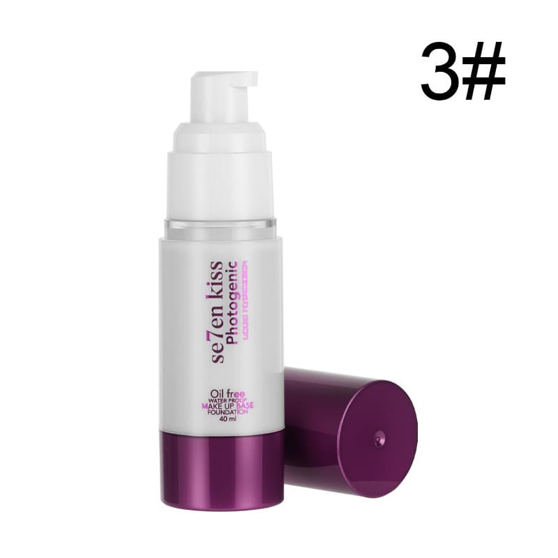 Cross-border se7en kiss Temperature-Changing Liquid Foundation Natural Glow Camera-Ready Nude Makeup Waterproof Concealer BB Cream Foundation