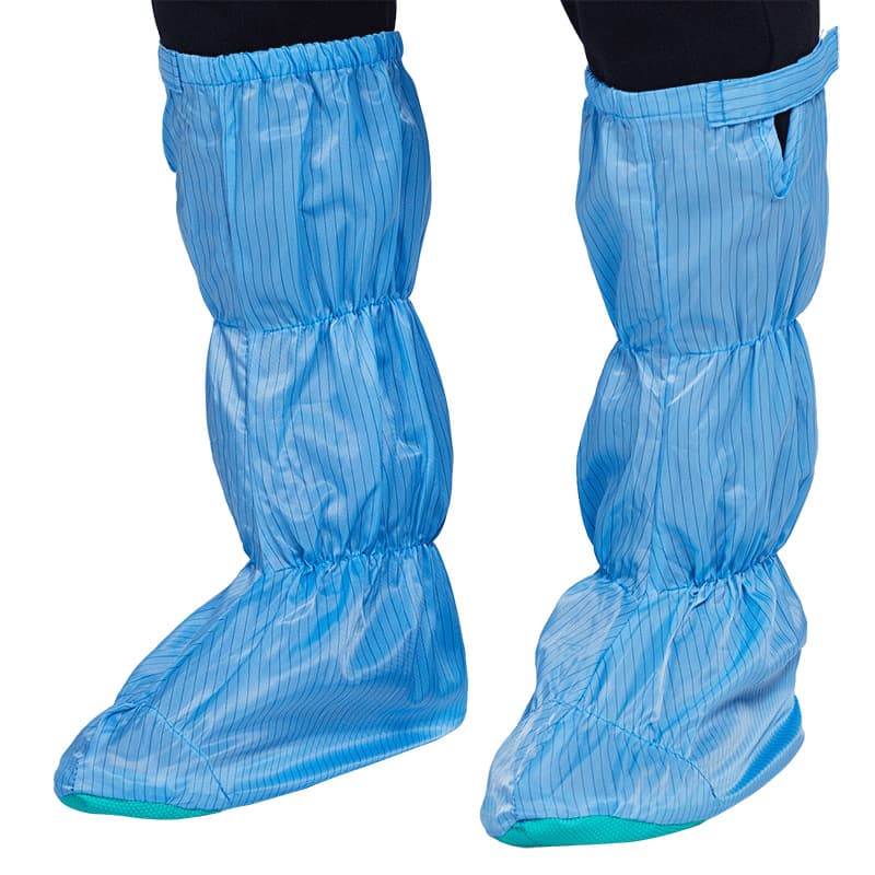 Multi-Color One-Size Anti-Static Fabric Shoe Covers, High Boot Protective Foot Covers, Cleanroom Dustproof Shoe Covers, Home Use, Household Dust-Free