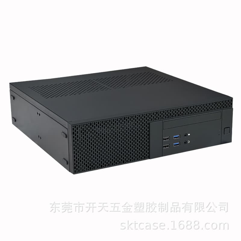 SKTC UX02 Vertical/Horizontal MATX Desktop Empty Chassis Supporting 1U PSU, Optical Drive, Graphics Card