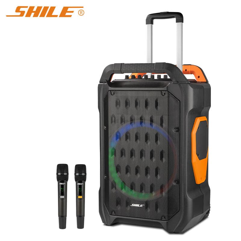 Shile (SHILE) SL-10 Outdoor Waterproof Mobile Audio Three-Way Square Dance Portable Battery Speaker