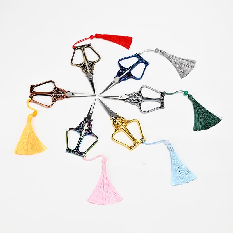 Stainless Steel Tea Bottle Plum Scissors DIY Small Scissors Vintage Tea Scissors Cross Stitch Scissors Tea Ceremony