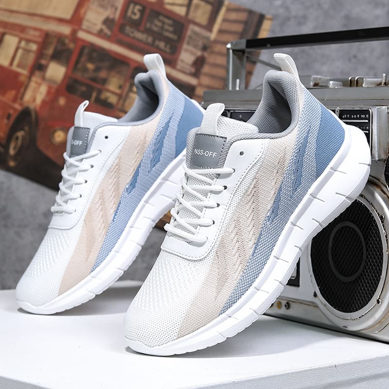 Cross-border Special 47 Large Size Men's Sports Shoes 2024 New Flyknit Mesh Breathable Yeezy Shoes Lightweight Casual Running Shoes