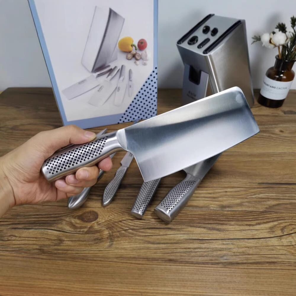 Ryoji Stainless Steel Knife Set - Household Kitchen Knife, Slicing Knife, Fruit Knife, Meat Cutter, Bone Cutter