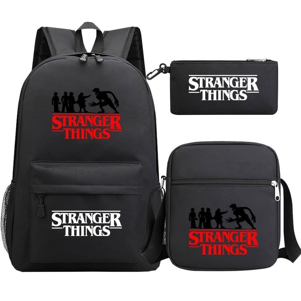 New American TV series Stranger Things starry sky print youth student schoolbag three-piece men's and women's backpack suit