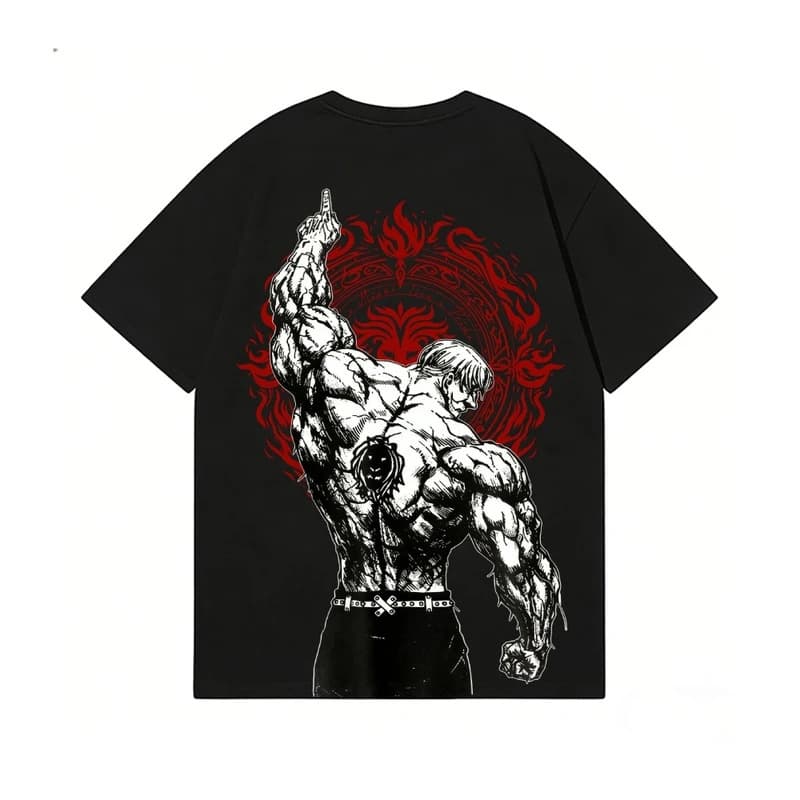 [Cross-border European code] Lion's Sin of Pride Escanor Anime T-shirt High