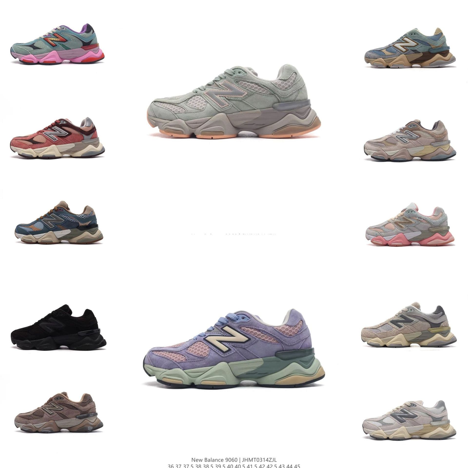 New Putian Shoes NB9060 Elephant Hoof Pure Original High Version Cross-border Four Seasons Heightening Ancestral Gray Dad Shoes for Men and Women