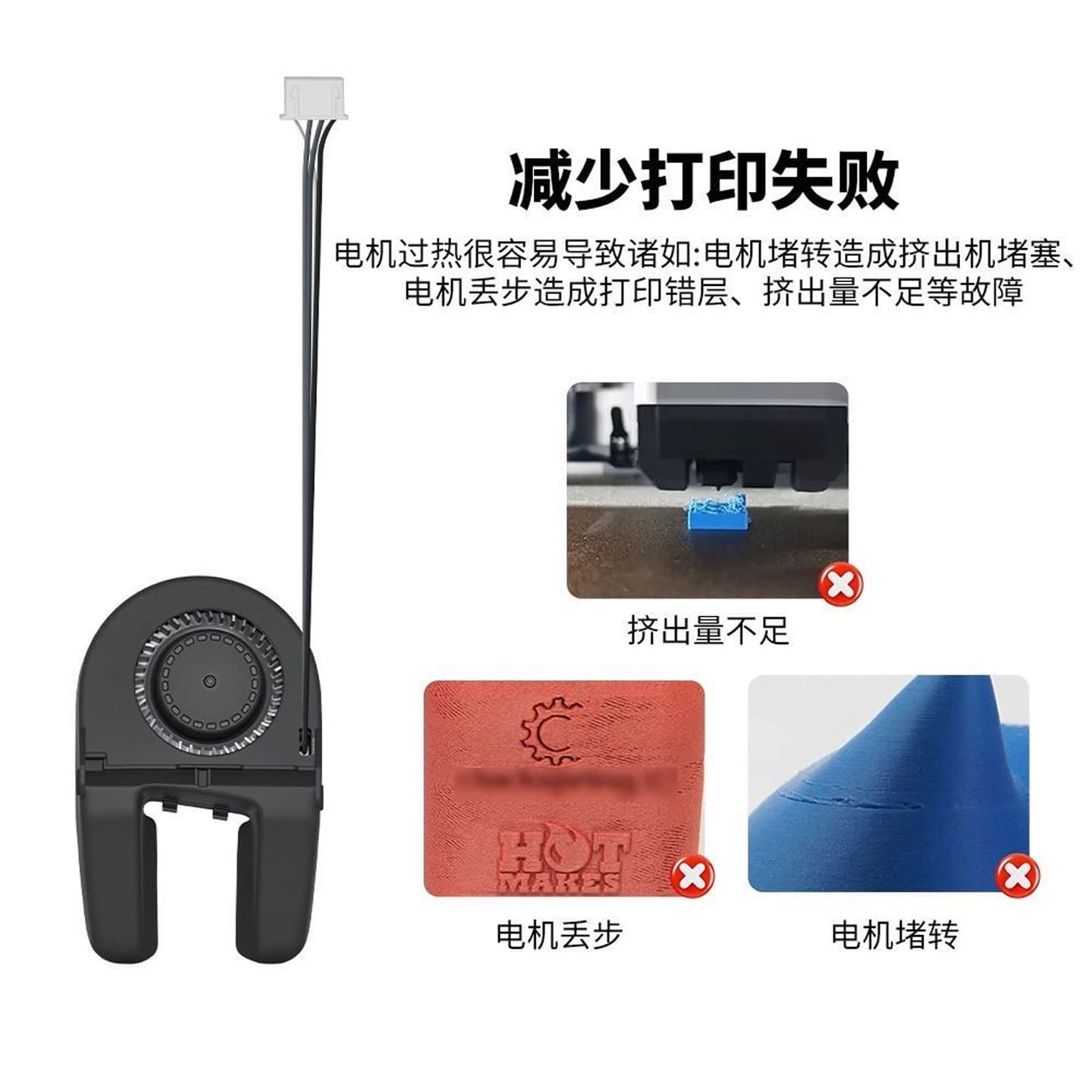 Tuozhu A1/A1mini parts cooling blower fan 3D printer accessories double ball bearing 5015 cooling air