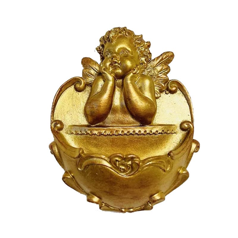 European retro resin angel wall hanging soft decoration photo wall home wall decoration living room corridor entrance hanging decoration