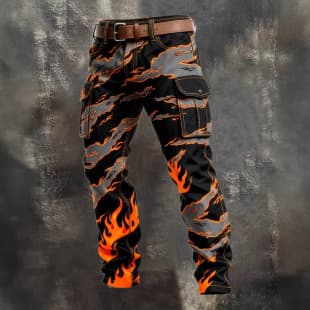 Cross-border Men's Pants Vintage Cargo Pants 2025 New Punk Style, Foreign Trade Amazon Men's Fashion, Hot Selling for Independent Station