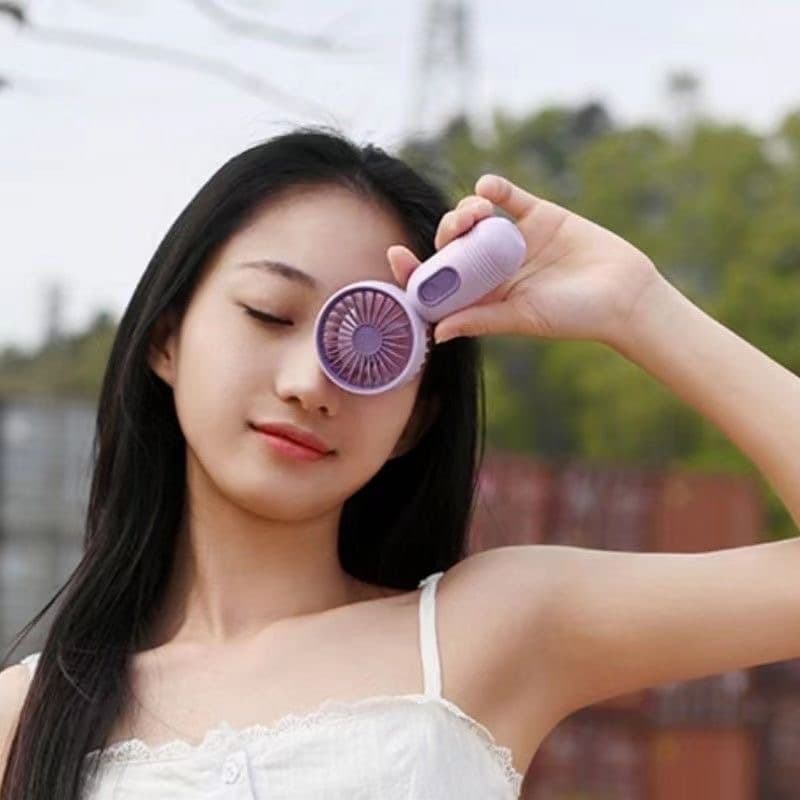 Cross-border hot-seller mini handheld fan with USB charging, 3-speed high wind charging portable Amazon small gift