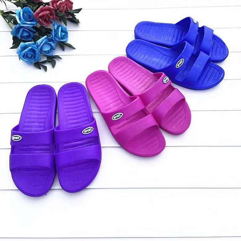 Summer Home Slippers Plastic Sandals for Women Bathroom Couples Non-Slip Soft Sole New Style Market Stall Slippers Wholesale