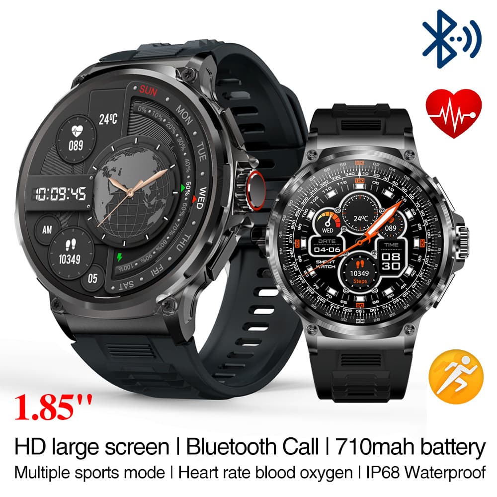 Cross-border V69 Smart Watch 1.85-inch Bluetooth Call Large Screen Heart Rate Blood Oxygen Multi-Sport Smart Watch Wholesale