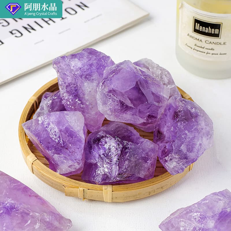 Natural Large Particle Purple Quartz Raw Stone Aromatherapy Diffuser Stone Landscape Decoration Stone Crystal Raw Material