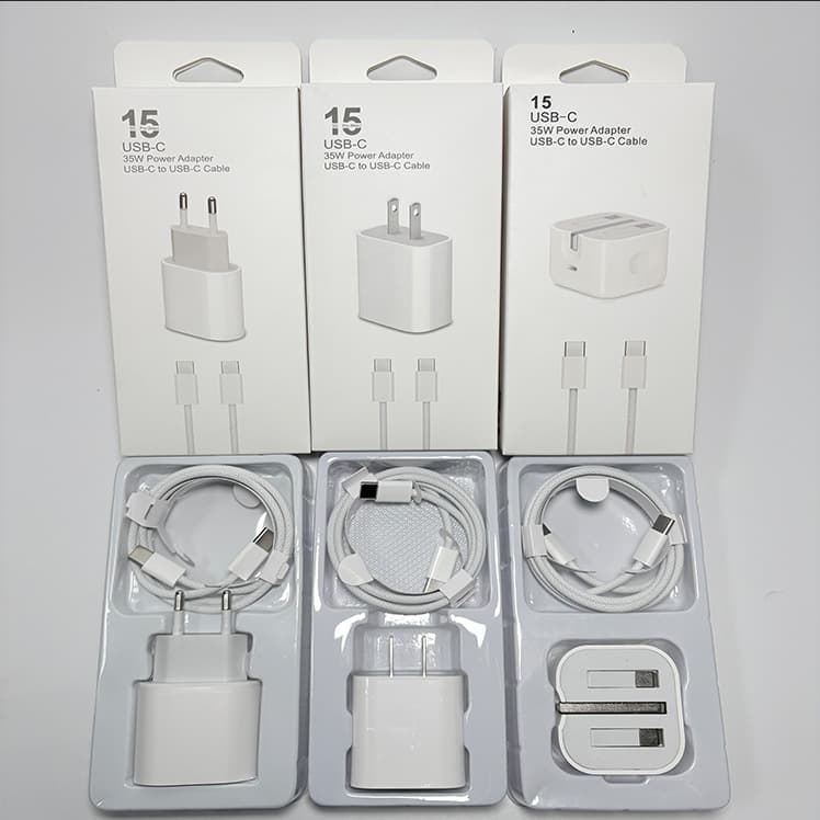 PD Fast Charger for iPhone 15 Charger PD Phone Charging Head Set iPhone 15 Fast Charging Set Wholesale