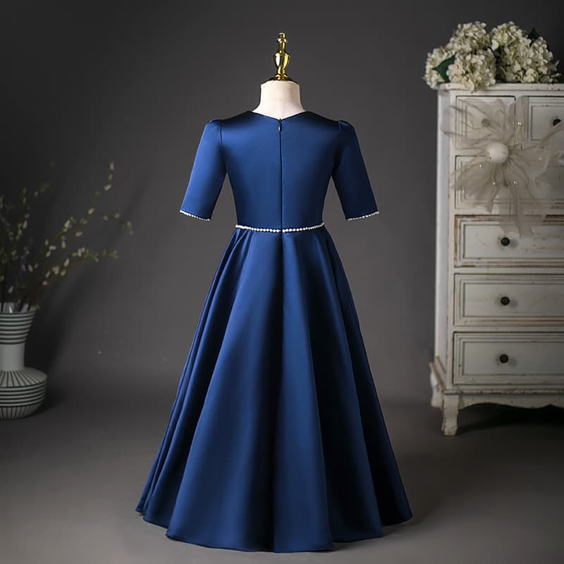 Children's French-Style Piano Performance Dress, Birthday Princess Dress for Girls, Host Poetry Recitation Stage Performance Costume