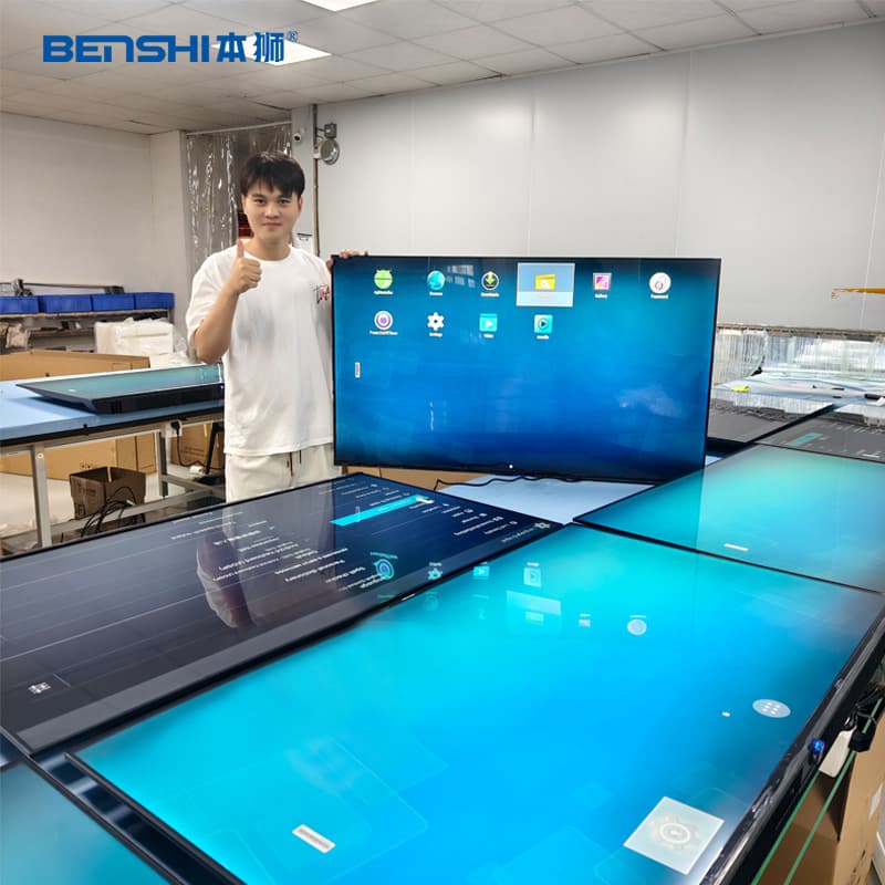 32/43/55 Inch Wall-Mounted Advertising Display Store Menu Screen Hanging Vertical HD Milk Tea Shop TV Display