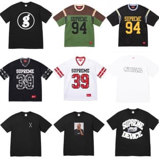 Top Version Supreme Streetwear SS25 Short-sleeved T-shirt American Street Style Short Sleeve Tee