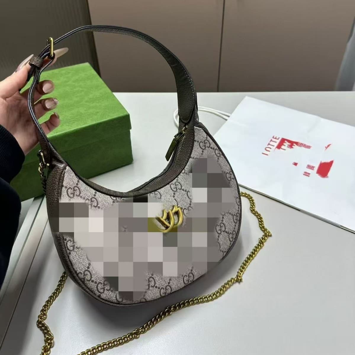 Women's Summer Chain Versatile Ins Super Hot Shoulder Bag Minimalist Crescent Bag Fashion Half Moon Underarm Bag Xiaohongshu Bestseller