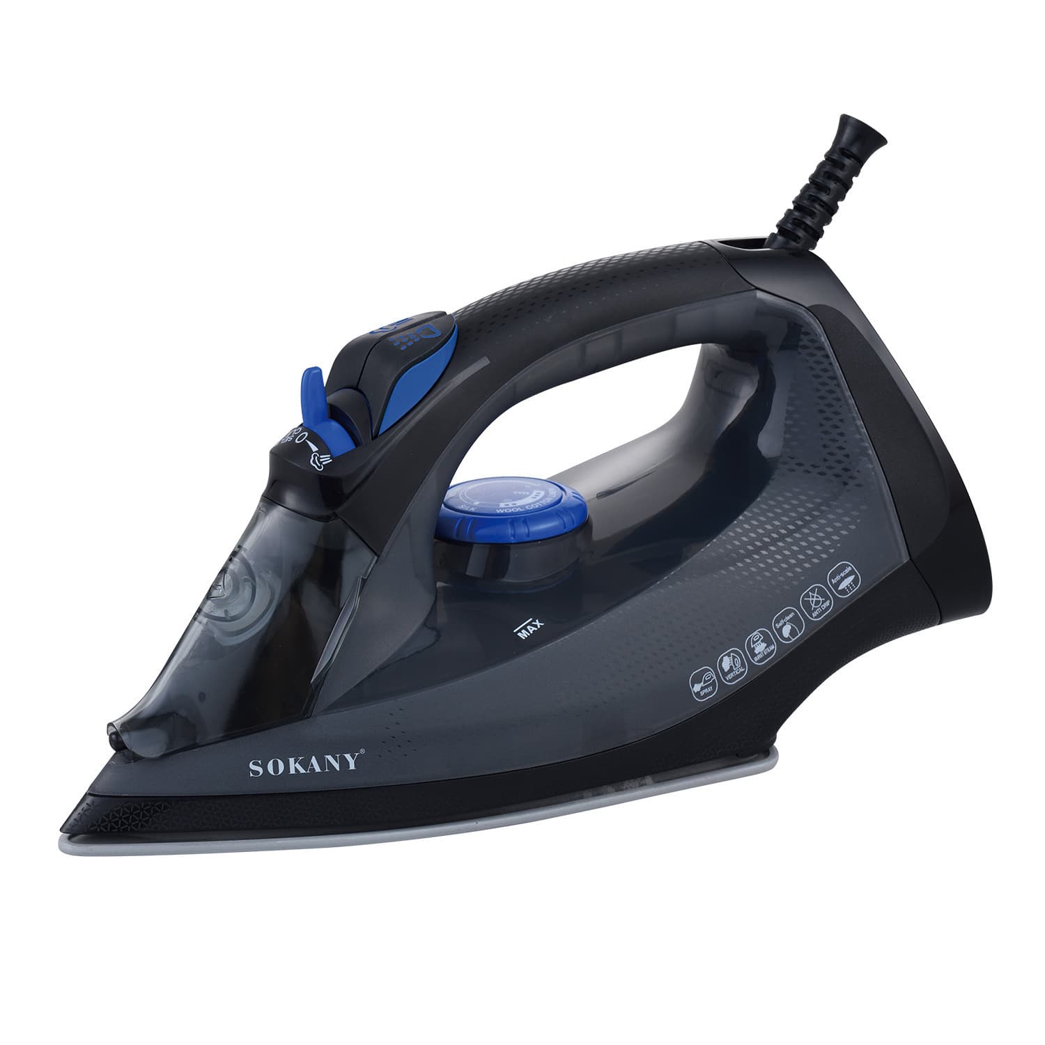 Cross-border Electric Iron Household Ceramic Soleplate Spray Steam Iron STEAM IRON 11033 sokany