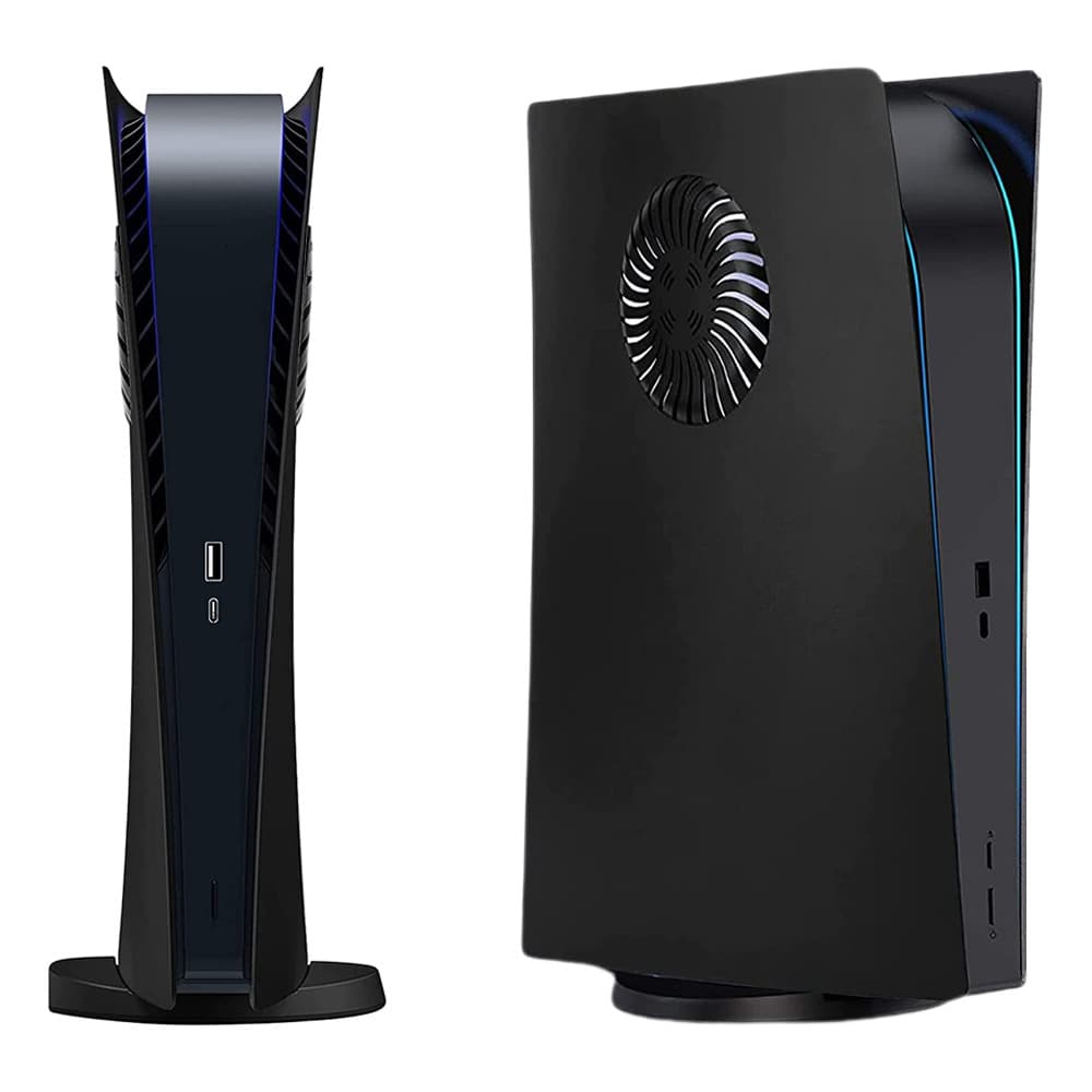 PS5 Console Replacement Shell with Ventilation Holes, PS5 Disc Edition Color Change Theme Cover, Heat Dissipation Hard Shell