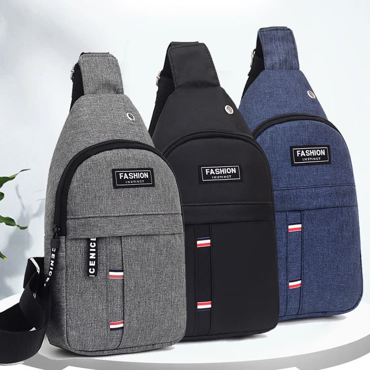 Cross-border exclusive Korean style chest bag, outdoor hiking and cycling shoulder/crossbody bag, Oxford cloth outdoor sports bag