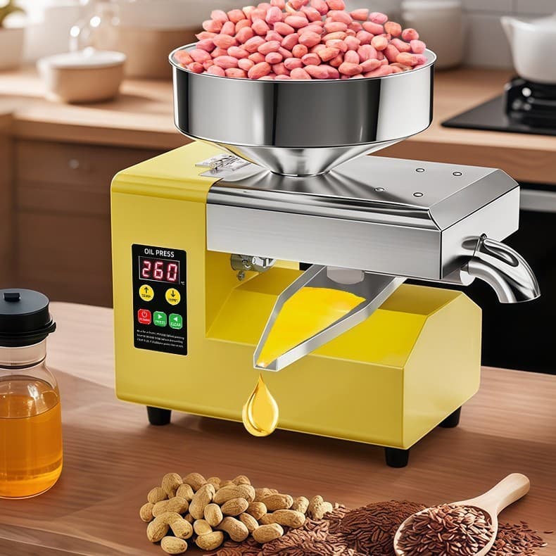 New oil press wholesale small stainless steel household commercial oil press foreign trade cross-border oil press