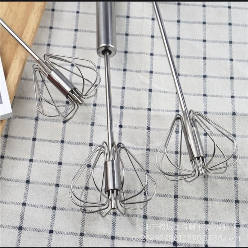 Egg Beater Baking Eggs Hand-Cranked Cream Whipping Semi-Automatic Household Stainless Steel Egg Whisk Manual Mixer