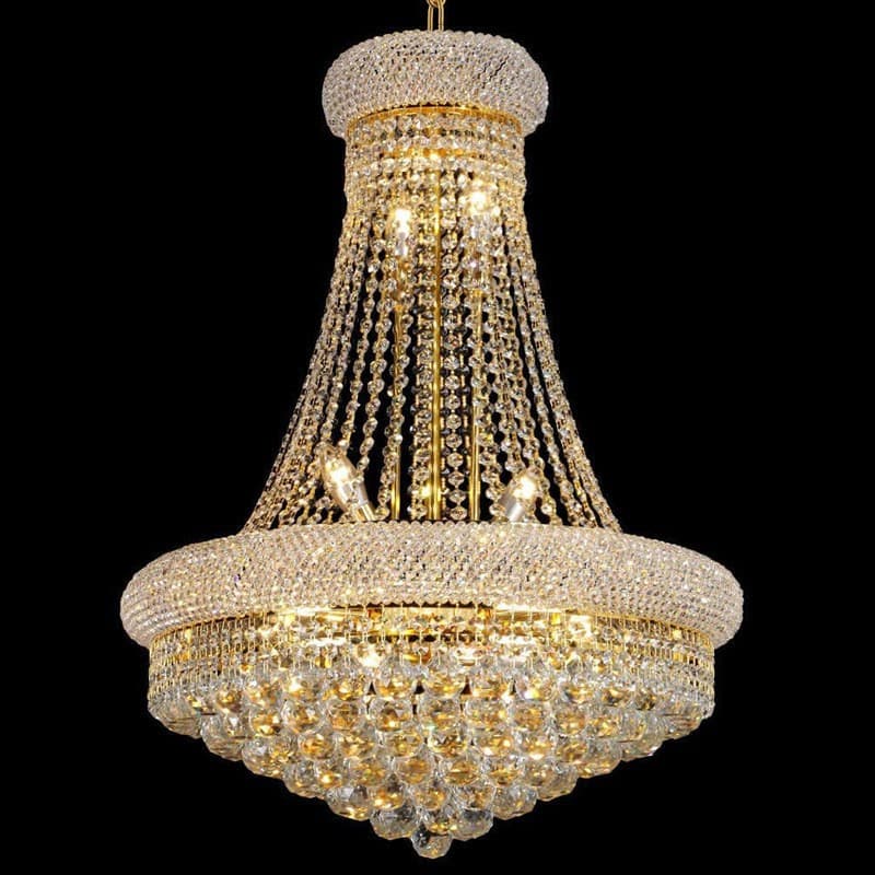 Zhongshan lighting manufacturer direct sales crystal chandelier luxury high-end living room hall main light new restaurant chandelier wholesale