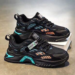 Men's Shoes 2025 New Summer Breathable Mesh Casual Skate Shoes Heightening Soft Sole Sports White Trendy Thick Sole