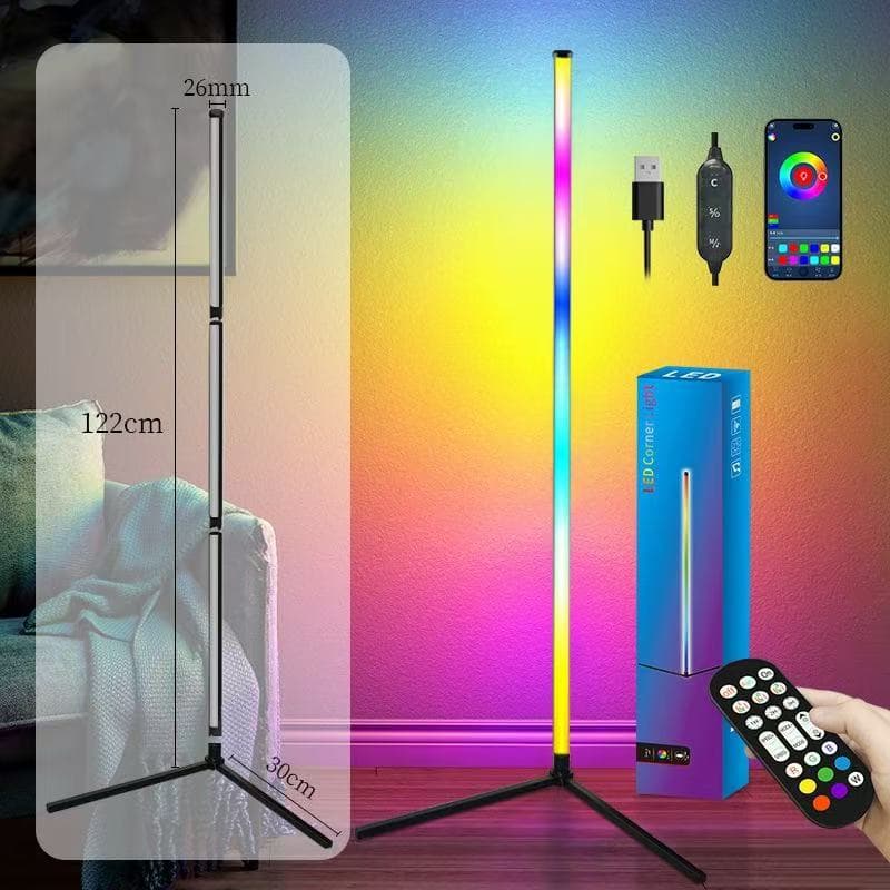 Cross-border LED Nordic floor lamp with sound-activated splicing, living room bedroom night light desk lamp gaming ambiance light