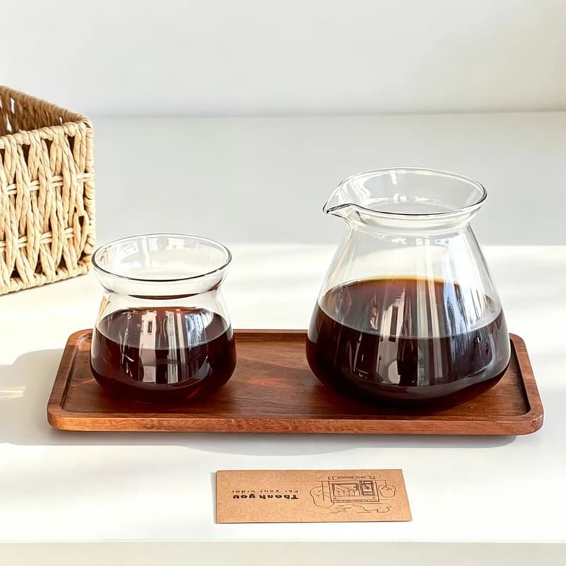 Borosilicate Glass Coffee Server, Ice Drip Pour Over, Tapered Aroma Cup, Iced Americano Coffee Cup, Tasting Cup