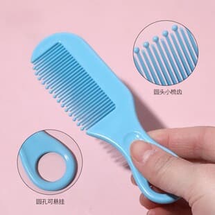 Baby Round Hole Comb Custom Baby Hair Comb Portable Safe Hair Comb Newborn Non-Damaging Hair Brush