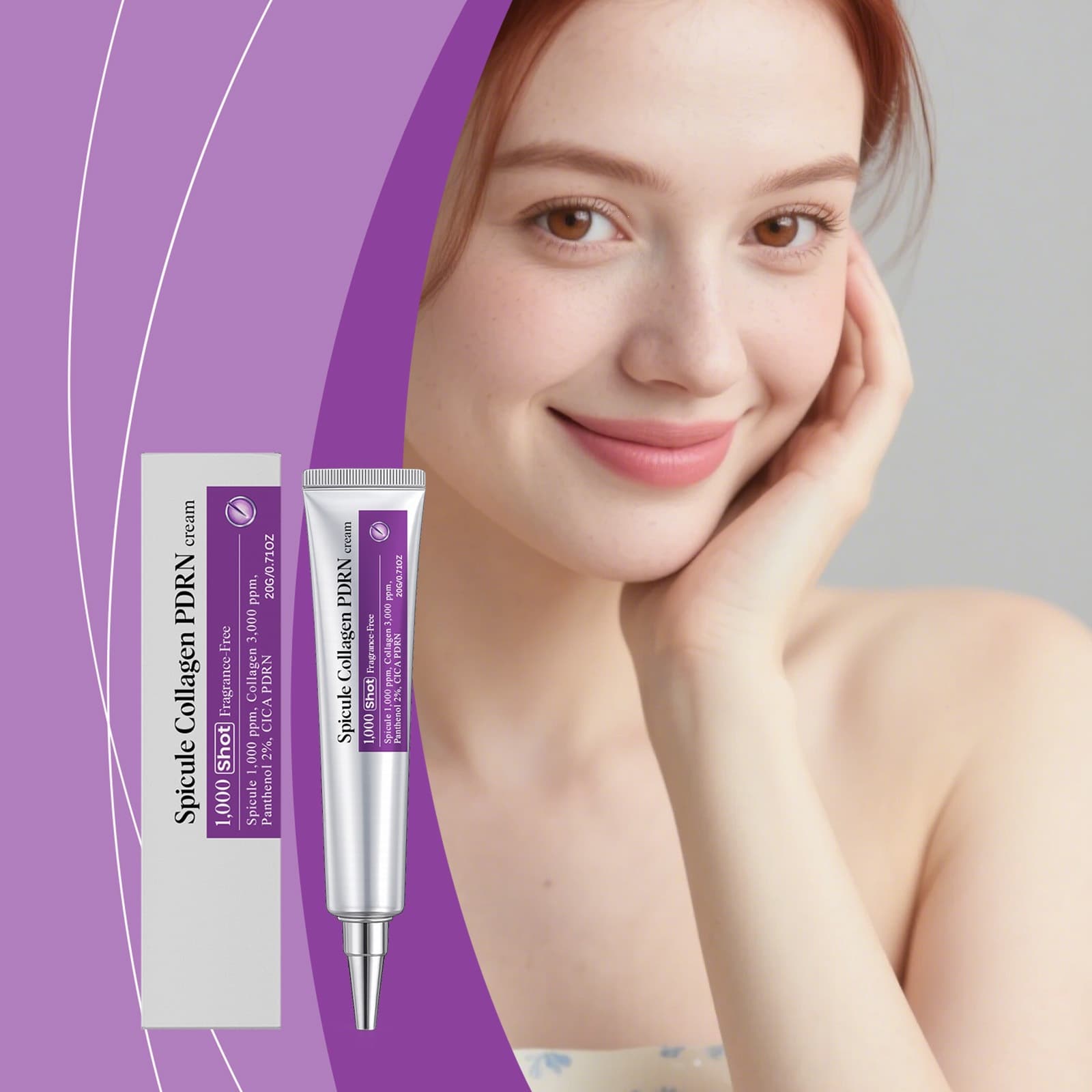 Collagen Moisturizing Cream Centella Asiatica Collagen Gentle Moisturizing Smooth Delicate Skin Hydrating Face Cream