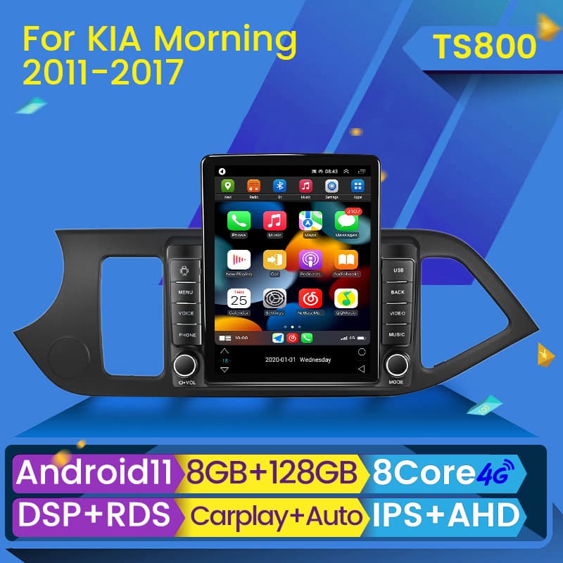 Applicable to KIA Morning vertical screen Android navigator mainboard button stone tablet machine