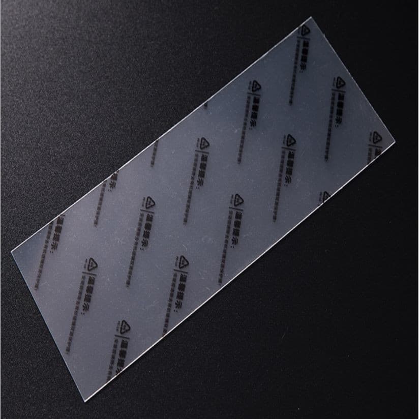 Warm reminder: Double-sided coated PS acrylic sheet, made from virgin material using extrusion process.