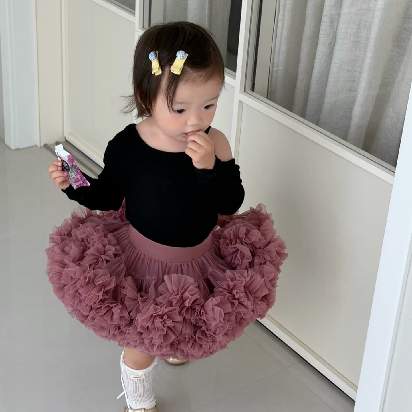 Second Generation Tutu Skirt for Baby Girls Princess Tutu Skirt Girls Half Skirt Soft Tulle Skirt Puffy Skirt Mesh Cake Skirt