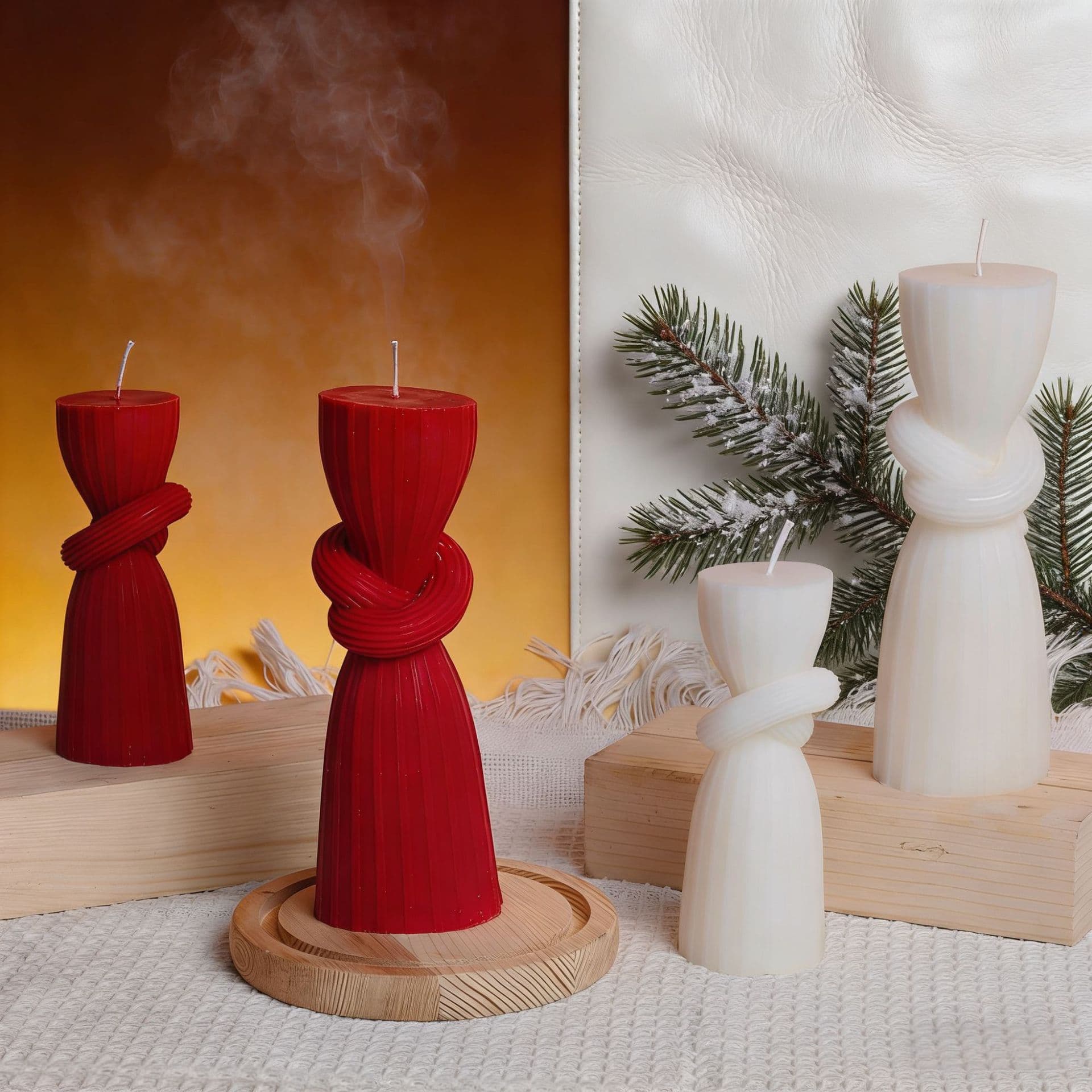 Hourglass Aroma Candle Small Batch Custom Aroma Gift Box Soy Wax Beeswax Candle Souvenir Aroma Candle