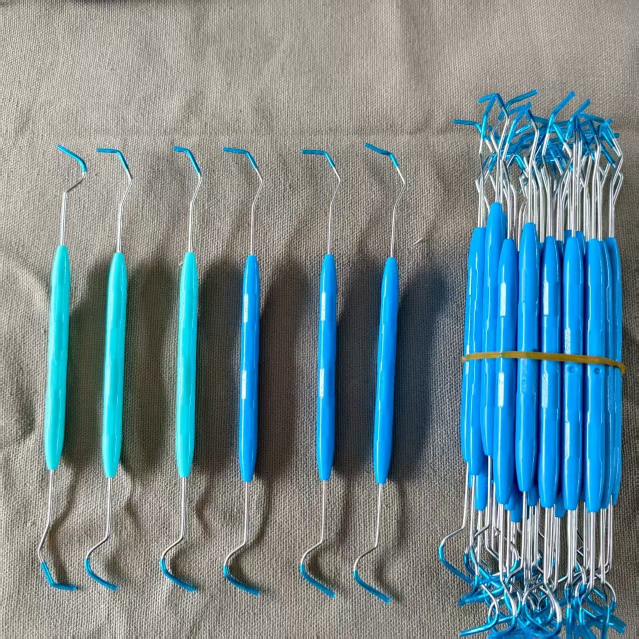 Wholesale Antique Carving Cleaning Double-Ended Hook Needle Olive Pick Walnut King Kong Stainless Steel Pick Bodhi