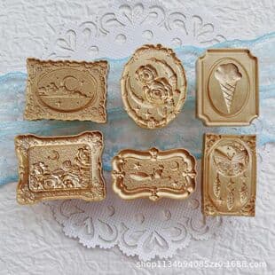 Wholesale custom-shaped frosted wax seal stamps from source factory, multiple styles, zinc alloy wax seal head for envelope sealing