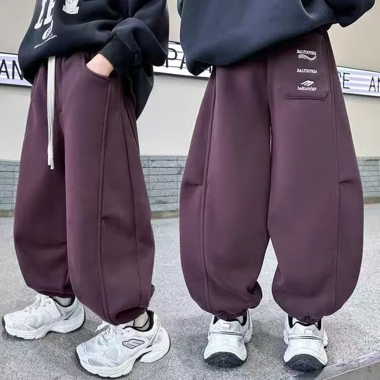 Big Girls' Spring Casual Sweatpants 2025 Style Chic Fashionable Sports Pants Little Girl Trendy Pants Internet-Famous Loose Long Pants