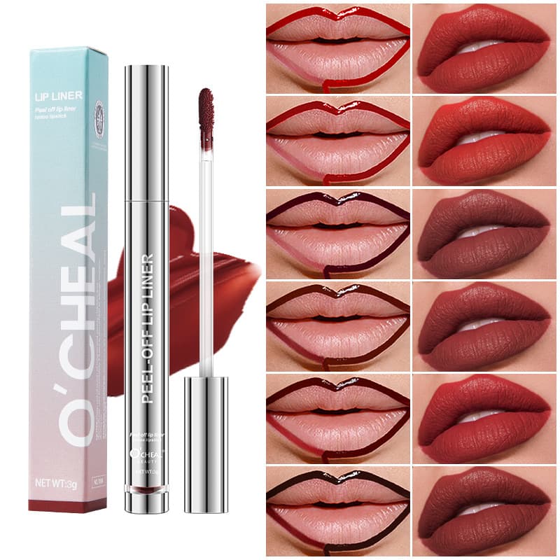 Ocheal Cross-Border Southeast Asia Peel-Off Lip Glaze Lip Liner Matte Velvet Lipstick Easy-To-Apply Lip Gloss Lip Gloss 3g