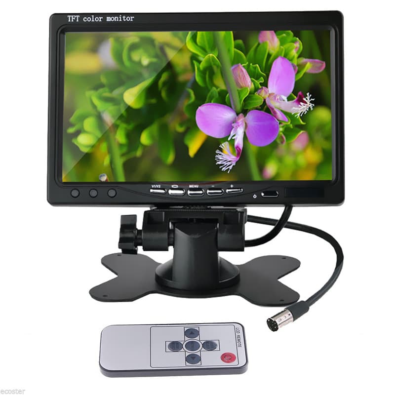 7-Inch Vehicle-Mounted Display for Reversing and Rear View Imaging, Visual Display Screen for Trucks and Harvesters